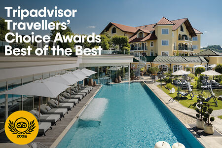 Travellers’ Choice „Best of the Best 2025“ von Tripadvisor für das Wellness- & Sporthotel Jagdhof